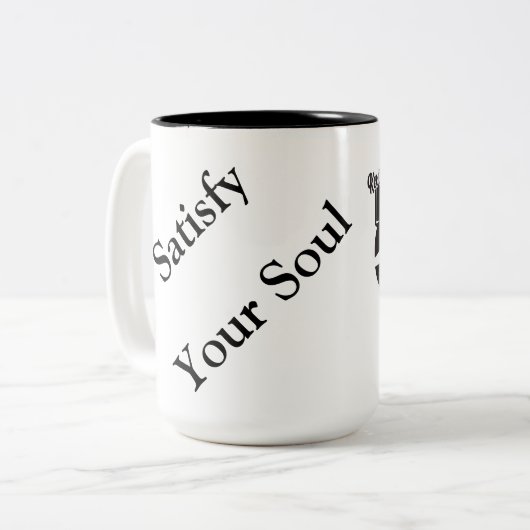 Blues der Hauptstraße Zweifarbige Tasse (Vorderseite Links)