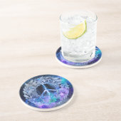 Blues des Friedens Getränkeuntersetzer (Seite)