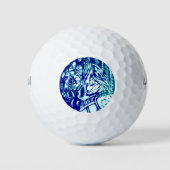 Blues des Karnevals Golfball (Vorderseite)