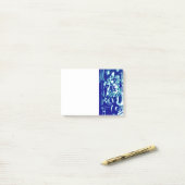 Blues des Karnevals Post-it Klebezettel (Auf Schreibtisch)