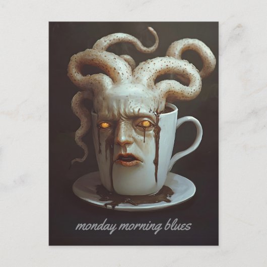 Blues des Koffeinspiegels 4 Postkarte (Vorderseite)