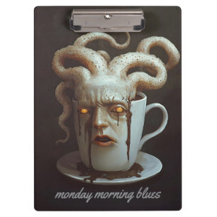 Blues des Koffeinspiegels am Montagmorgen 1 Klemmbrett