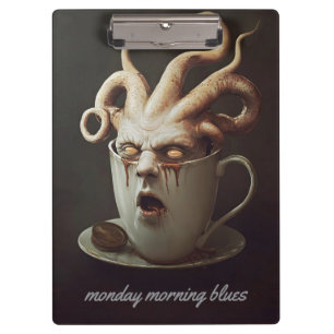 Blues des Koffeinspiegels am Montagmorgen 2 Klemmbrett