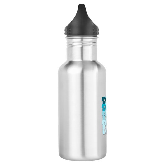Blues Edelstahlflasche (Links)