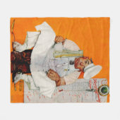 Blues Erntedank Day Fleecedecke (Vorderseite (Horizontal))