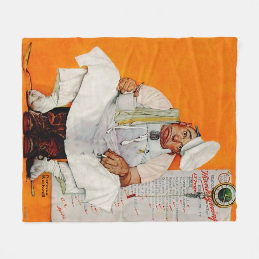 Blues Erntedank Day Fleecedecke (Vorderseite (Horizontal))