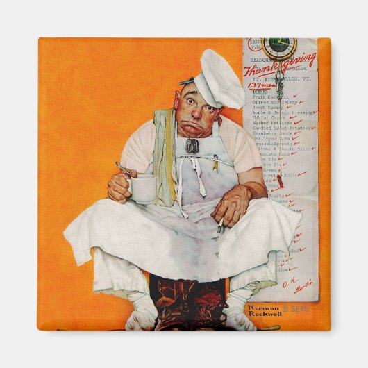 Blues Erntedank Day Magnet (Vorne)