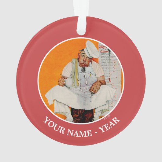 Blues Erntedank Day Ornament (Rückseite)