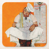 Blues Erntedank Day Rechteckiger Pappuntersetzer (Vorderseite)