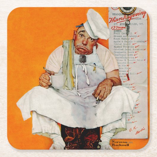 Blues Erntedank Day Rechteckiger Pappuntersetzer (Vorderseite)