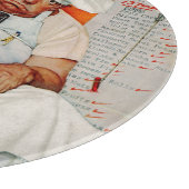 Blues Erntedank Day Schneidebrett (Ecke)