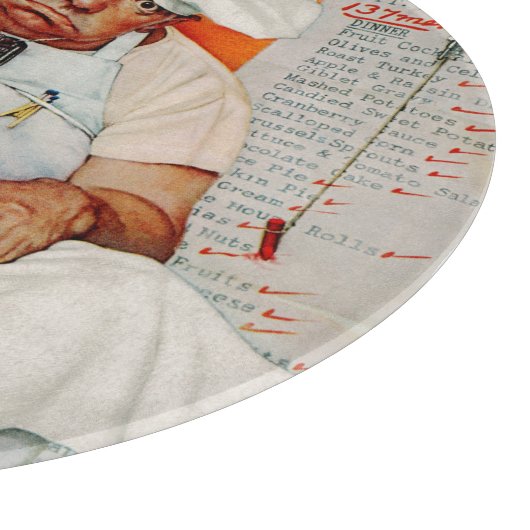 Blues Erntedank Day Schneidebrett (Ecke)