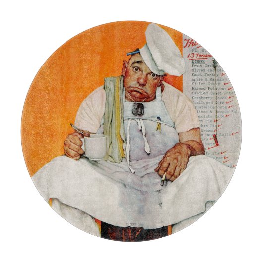 Blues Erntedank Day Schneidebrett (Vorderseite)