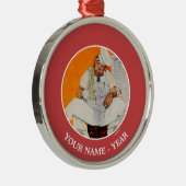 Blues Erntedank Day Silbernes Ornament (Rechts)