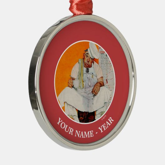 Blues Erntedank Day Silbernes Ornament (Rechts)