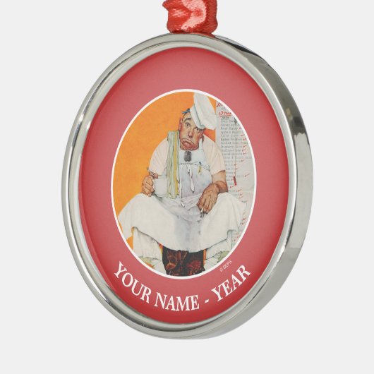 Blues Erntedank Day Silbernes Ornament (Links)