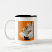 Blues Erntedank Day Zweifarbige Tasse (Links)