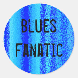 Blues fanatische Aufkleber