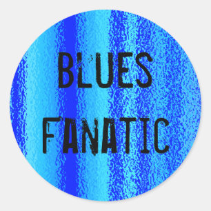 Blues fanatische Aufkleber