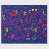 Blues für eine britische Flagge der Union Geschenkpapier (Flach)