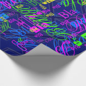 Blues für eine britische Flagge der Union Geschenkpapier (Ecke)