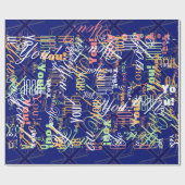 Blues für eine britische Flagge der Union Geschenkpapier (Flach)