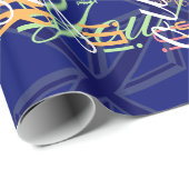 Blues für eine britische Flagge der Union Geschenkpapier (Rolleneckpunkt)