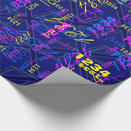 Blues für eine britische Flagge der Union Geschenkpapier (Ecke)