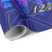 Blues für eine britische Flagge der Union Geschenkpapier (Rolleneckpunkt)