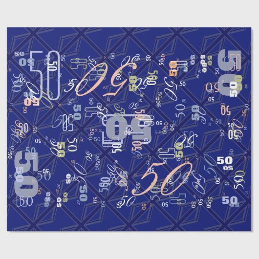 Blues für eine britische Flagge der Union Geschenkpapier (Flach)