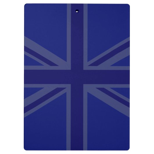 Blues für eine britische Flagge der Union Klemmbrett (Rückseite)
