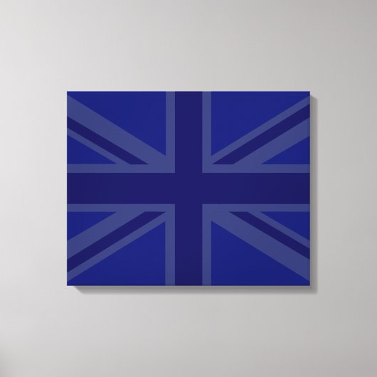 Blues für eine britische Flagge der Union Leinwanddruck (Vorderseite)