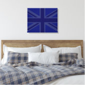 Blues für eine britische Flagge der Union Leinwanddruck (Insitu (Schlafzimmer))