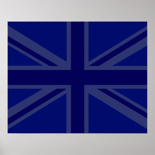 Blues für eine britische Flagge der Union Poster (Vorne)