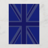 Blues für eine britische Flagge der Union Postkarte (Vorderseite)