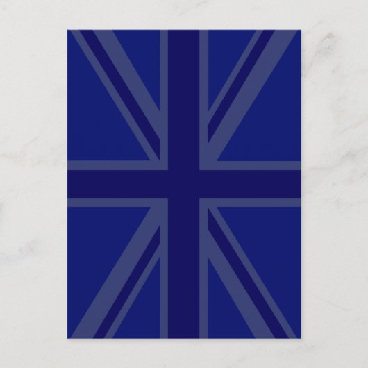 Blues für eine britische Flagge der Union Postkarte (Vorderseite)