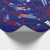 Blues für eine britische Flagge Geschenkpapier (Ecke)