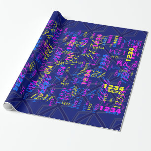 Blues für einen Union Jack britischen Flagge Geschenkpapier