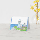 Blues für Leuchttürme; Faltkarte Karte (Gelbe Blume)