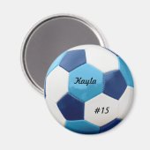 Blues Fußball Magnet (Vorderseite/Rückseite)