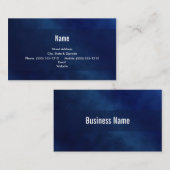Blues-Geschäfts-Karte Visitenkarte (Vorne/Hinten)