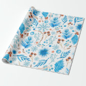 Blues Geschenkpapier (Ungerollt)