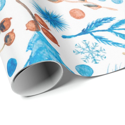 Blues Geschenkpapier (Rolleneckpunkt)