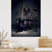 Blues Gitarre Poster (Küche)