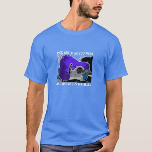 BLUES-GITARRE T-Shirt (Vorderseite)