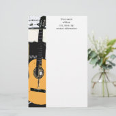 Blues-Gitarren-Briefpapier Briefpapier (Stehend Vorderseite)