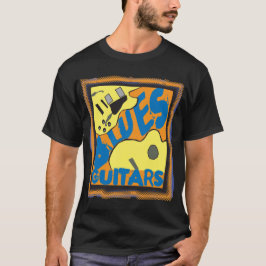 Blues-Gitarren in der Farbe T-Shirt