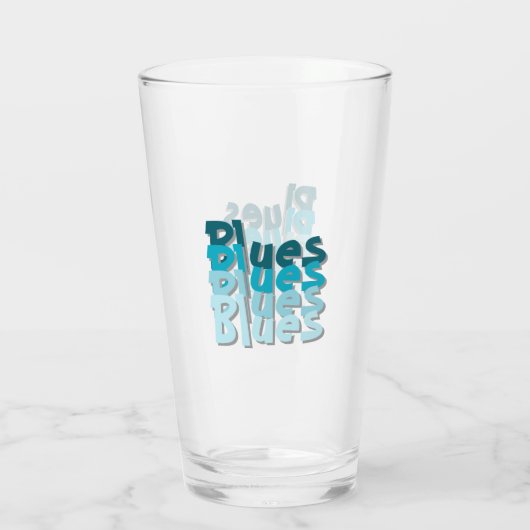 Blues Glass Cup Glas (Rückseite)