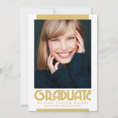 Blues Graduate Foto Ankündigung (Vorderseite)