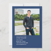 Blues Graduate Foto Ankündigung (Rückseite)